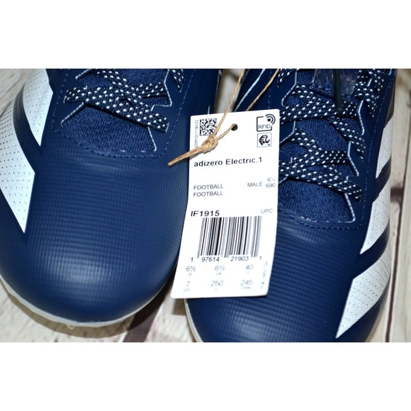 ADIDAS Men\'s Adizero Electric.1 II Football Cleats SIZE‎ 7 Navy NWT main image 5
